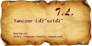 Tanczer László névjegykártya